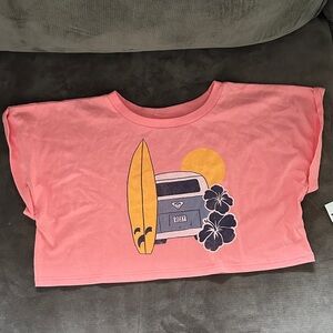 Girls Roxy Cropped Surf Van Kids Shirt